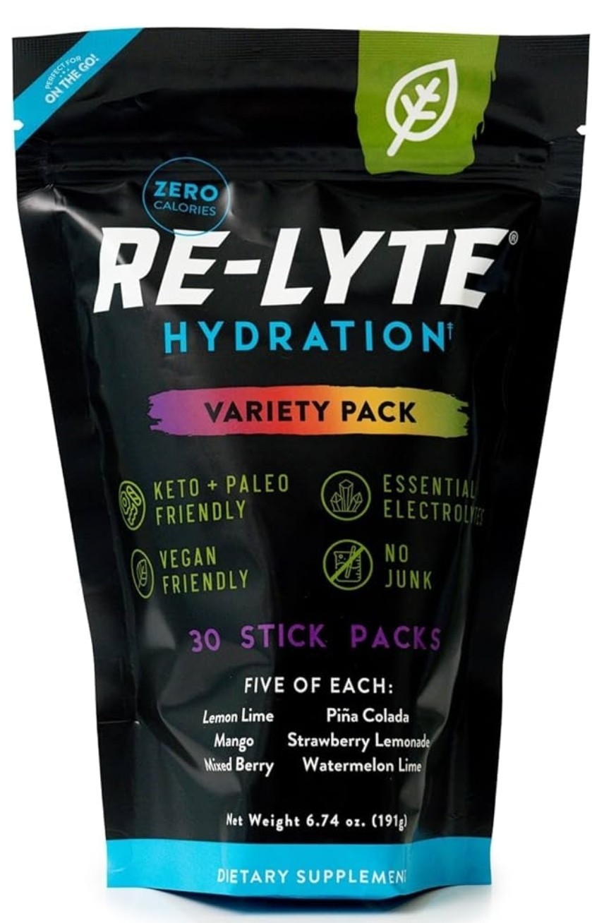 Re-Lyte Hydration Electrolyte Mix -Variety Pack 30 Stick Packs