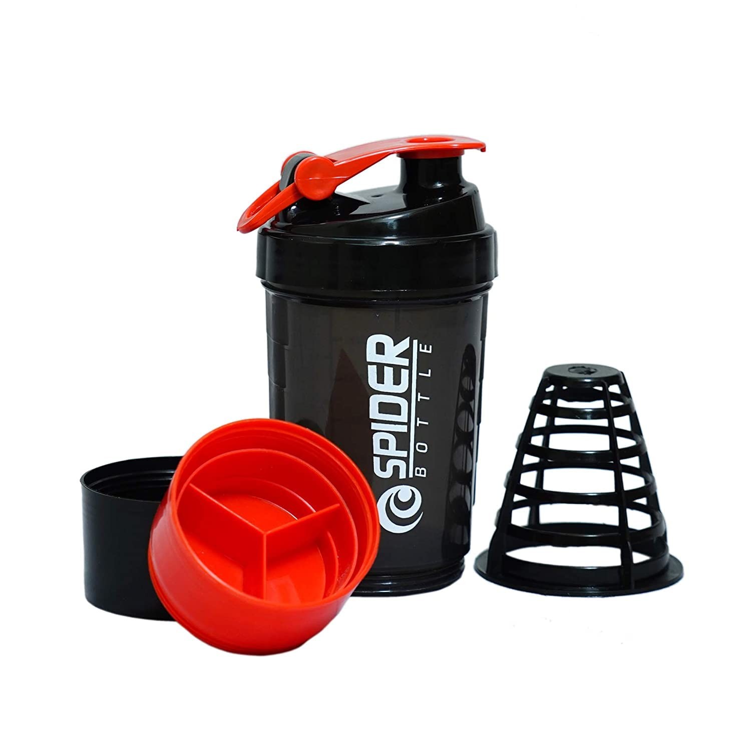 RIKHEEYA Spider Shaker 500ml Leakproof Red
