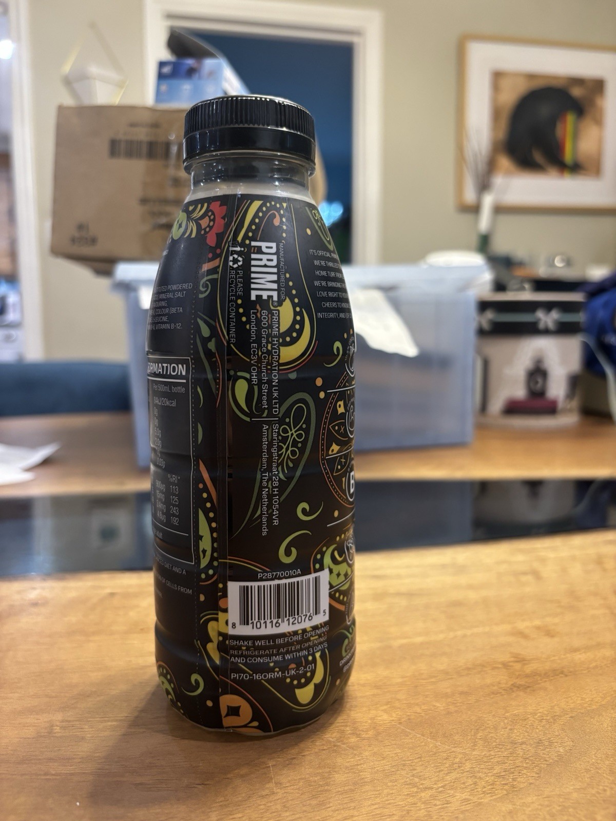 PRIME Hydration Drink Orange & Mango 500 mL w/ Coconut Water, BCAA, B6 B12