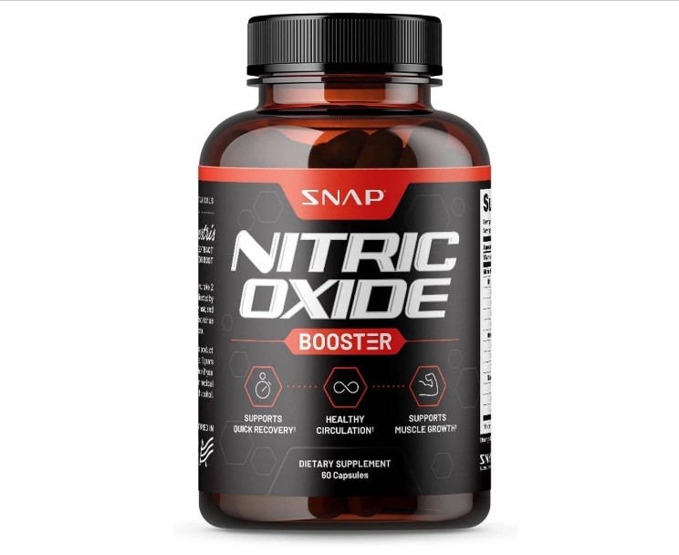 2x Nitric Oxide Natural Booster Supplement L-Arginine, L-Citrulline 1500mg 120ct