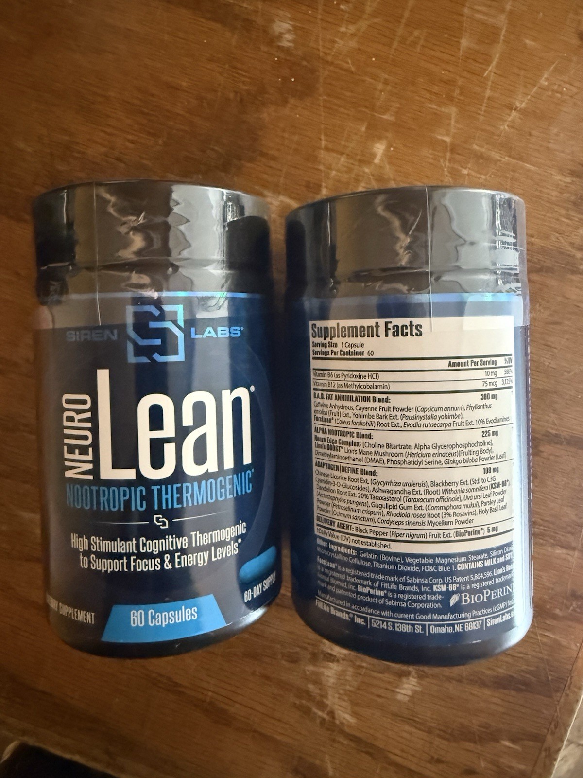 2 Bottles Siren Labs Neuro Lean Concentrated Thermogenic for Health, Water Loss