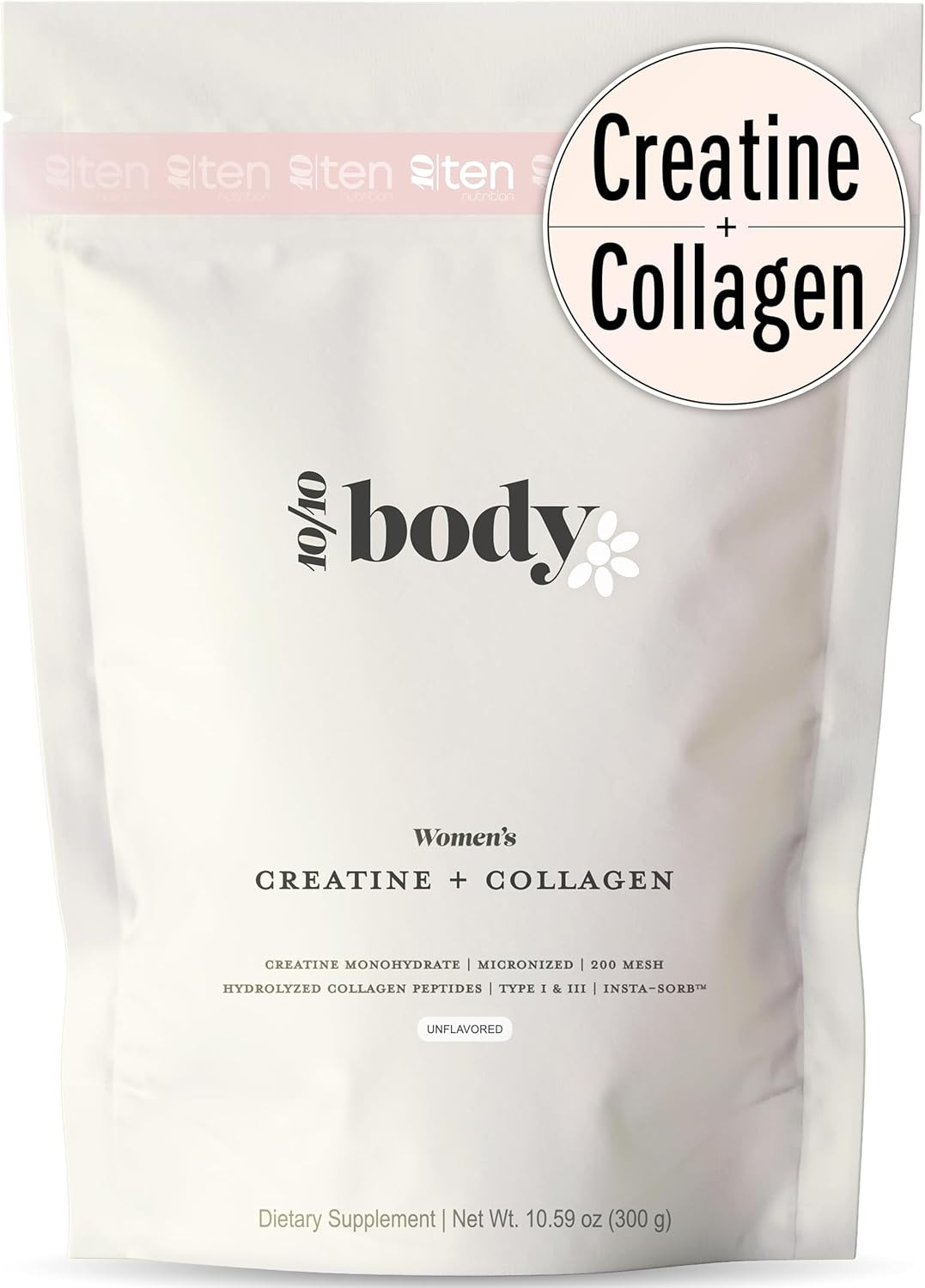 New – Creatine + Collagen for Women – Supports Lean Muscle Growth & Development,