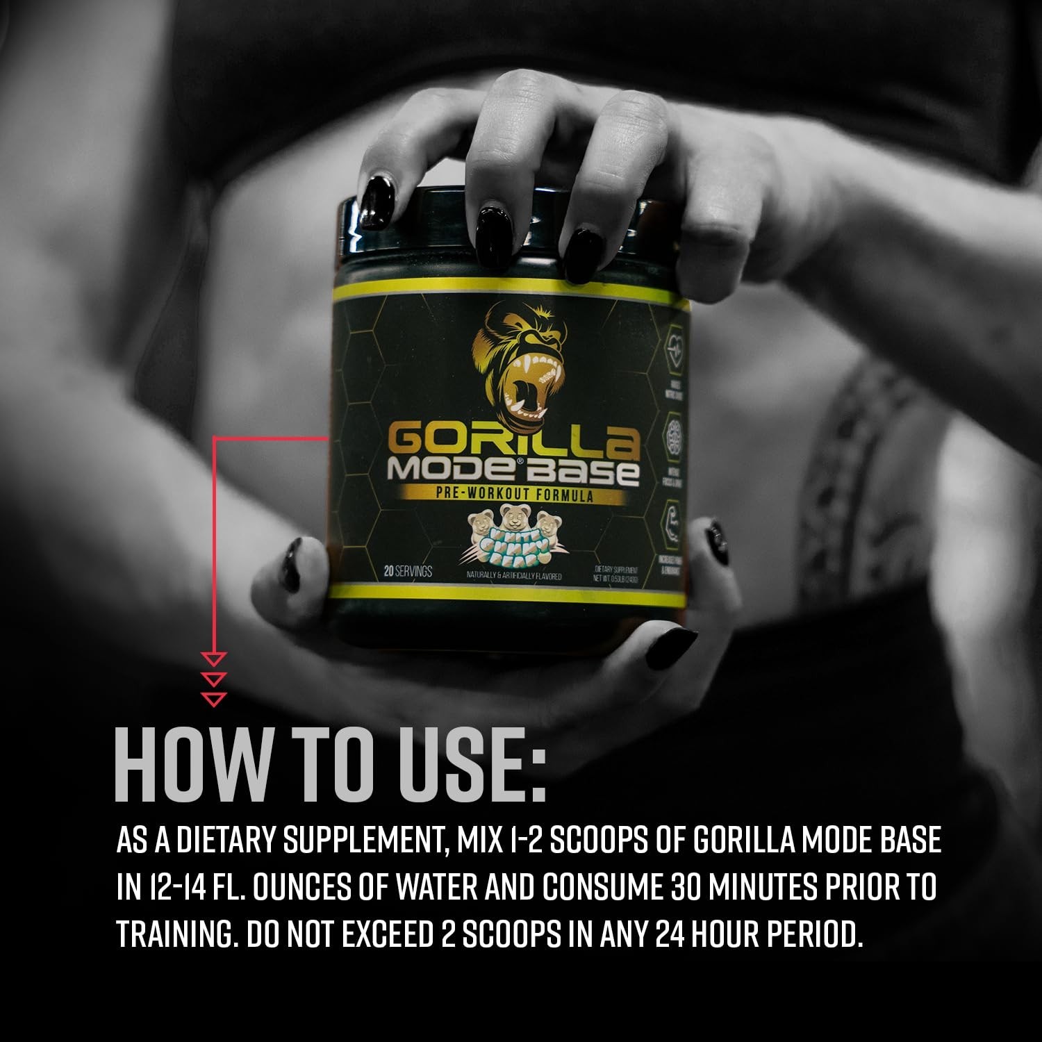 Pre Workout Powder – Boost Nitric Oxide, Intense Focus, Endurance, Energy – 234g