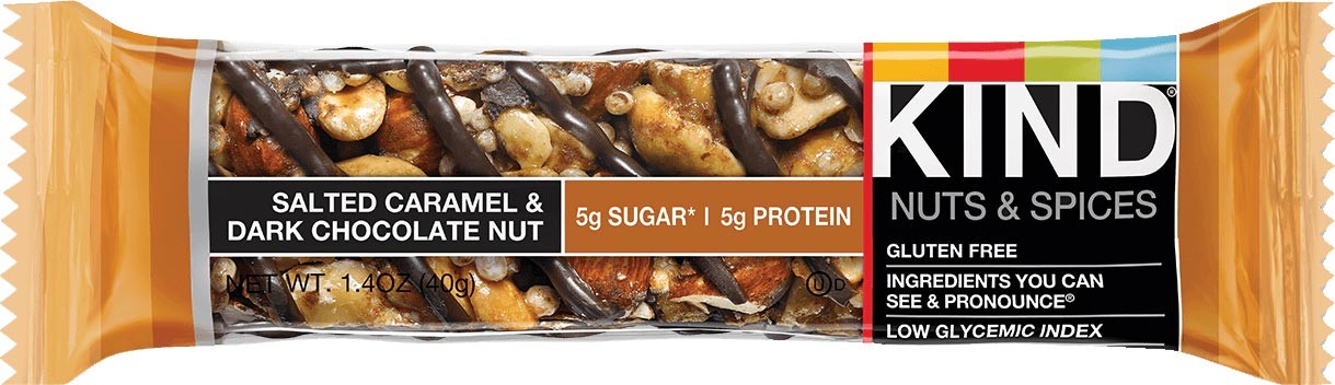 KIND Nuts & Spice Dark Chocolate Energy Bars – Gluten-Free, High-Fiber,