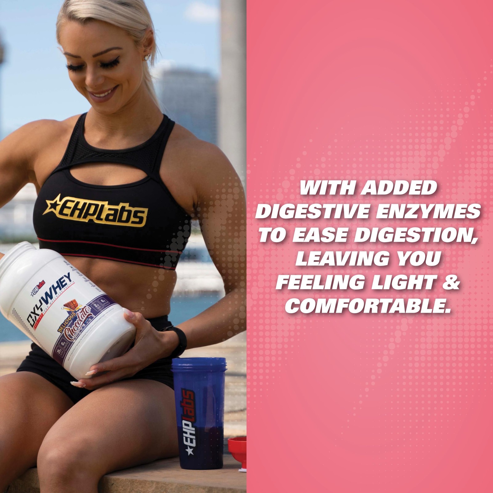 EHP Labs OxyWhey Whey Protein Isolate – 25g High Protein, Low Carb, Sugar Fre…