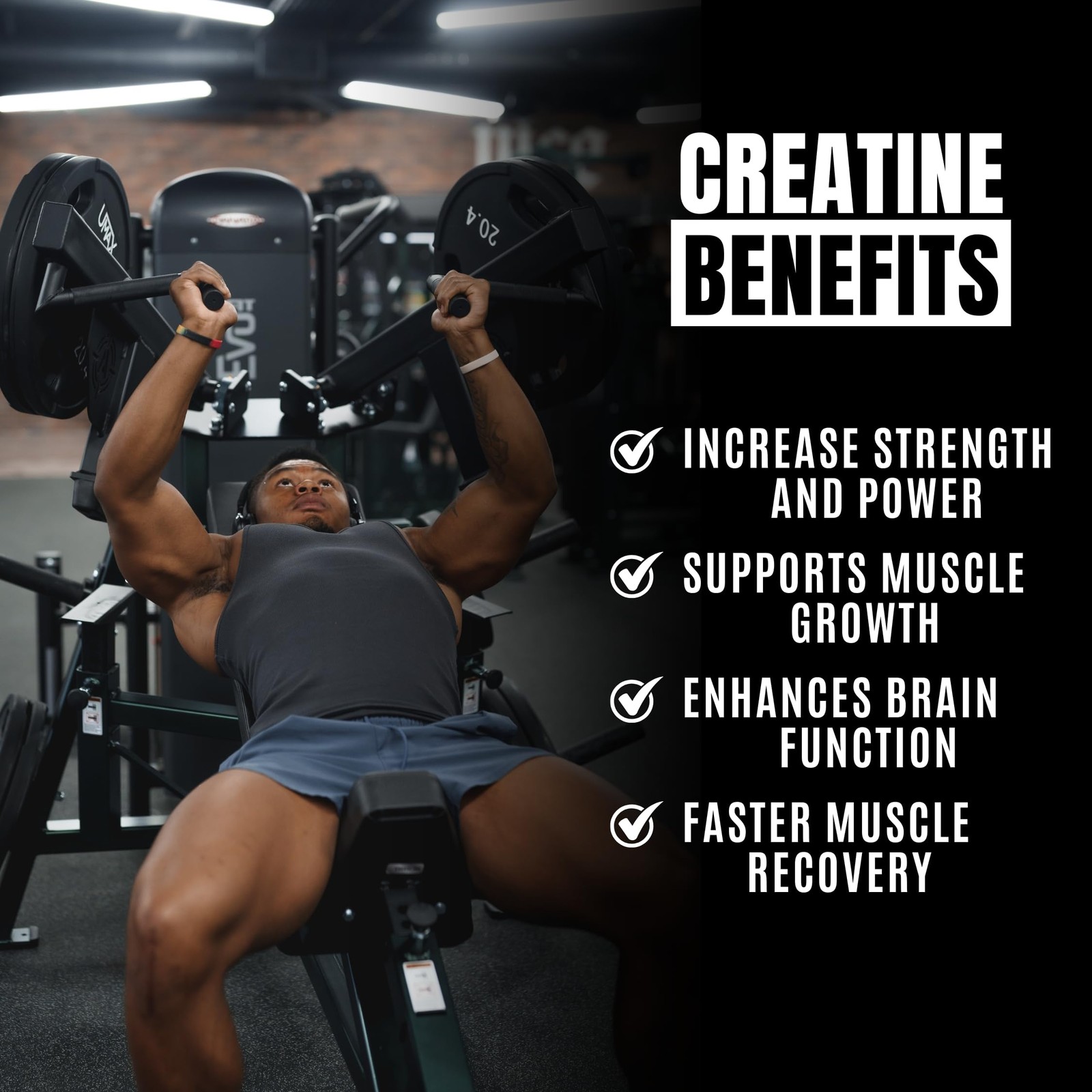 Ekkovision Creatine Monohydrate Capsules, Micronized, Unflavored Creatine Sup…