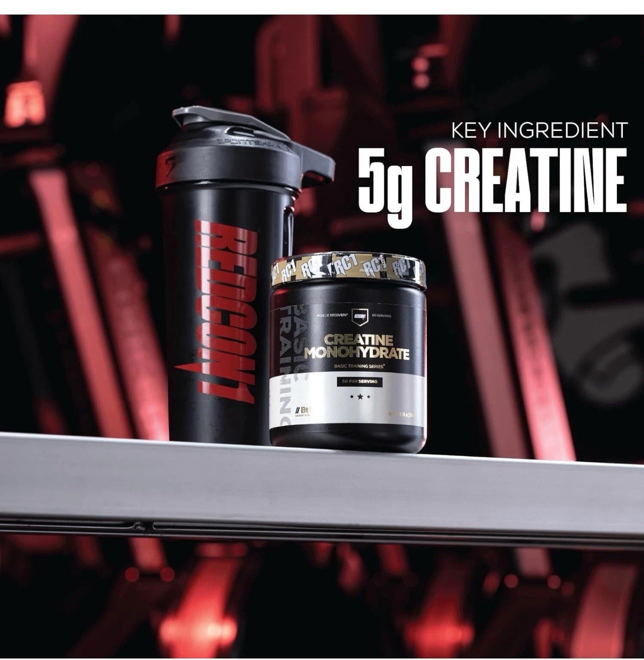 REDCON1 CREATINE MONOHYDRATE Muscle Recovery 60 Servings 5G Per Serving
