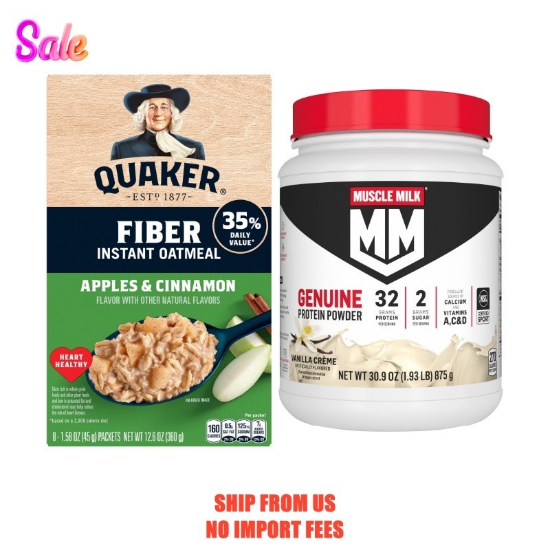Muscle Milk Genuine Protein Powder, Vanilla Crème , 32g Protein, 1.9lb, 30.9oz +
