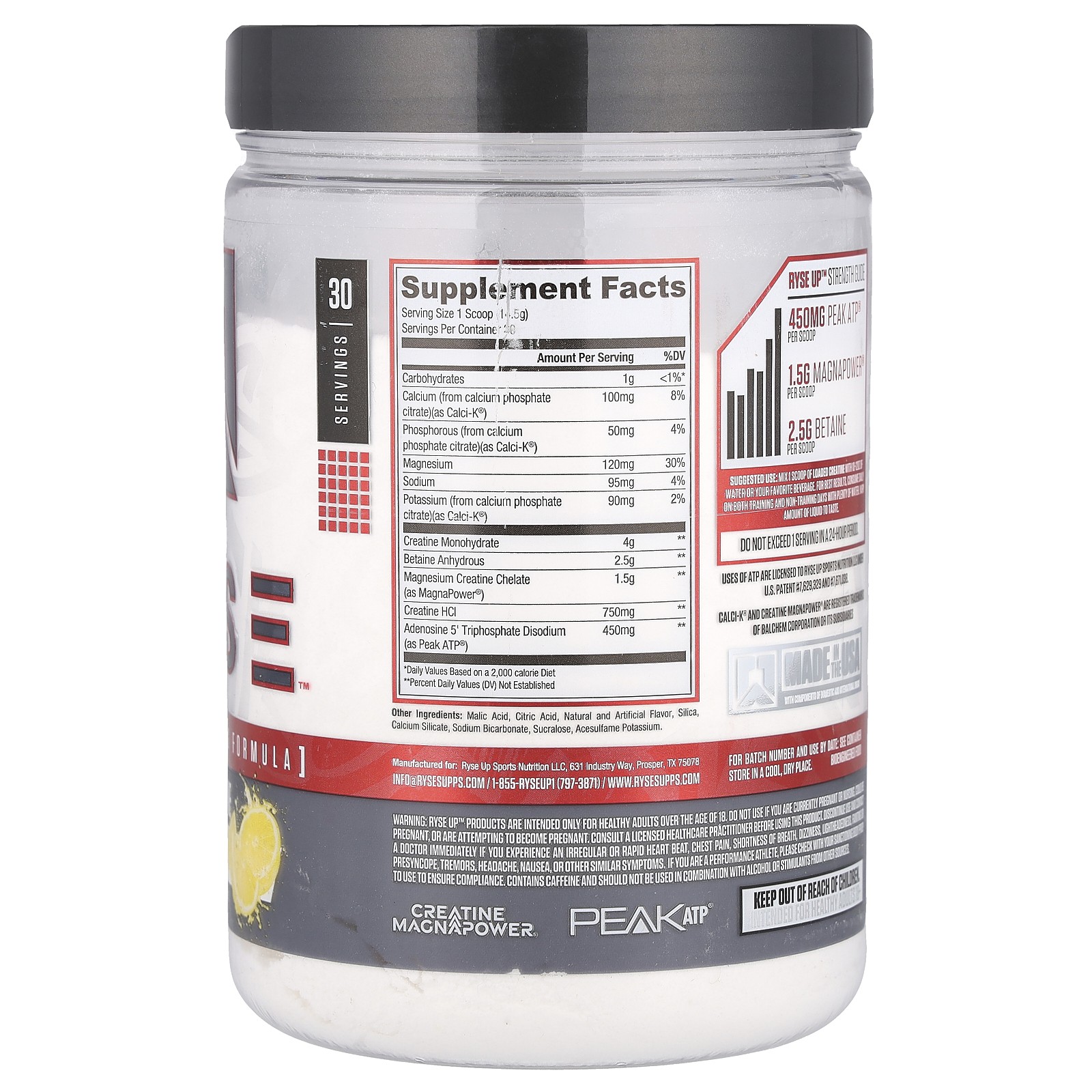 Loaded Creatine, Electric Lemonade , 15.3 oz (435 g)