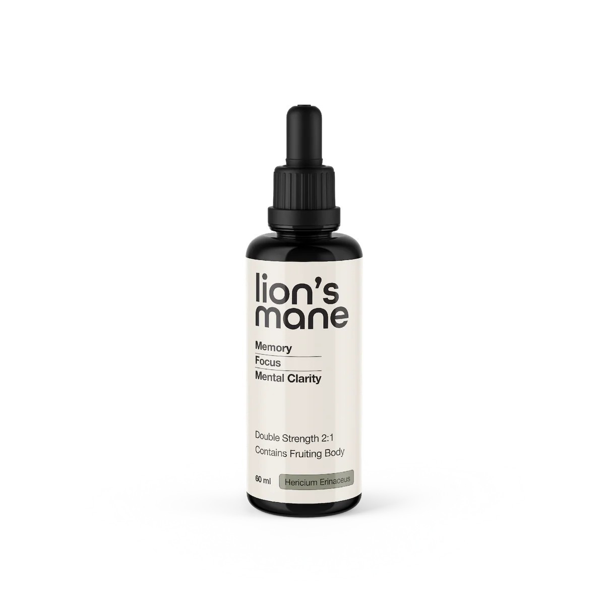 Switch Nutrition Lion’s Mane Double Strength 2:1 Mushroom Liquid Extract 60ml