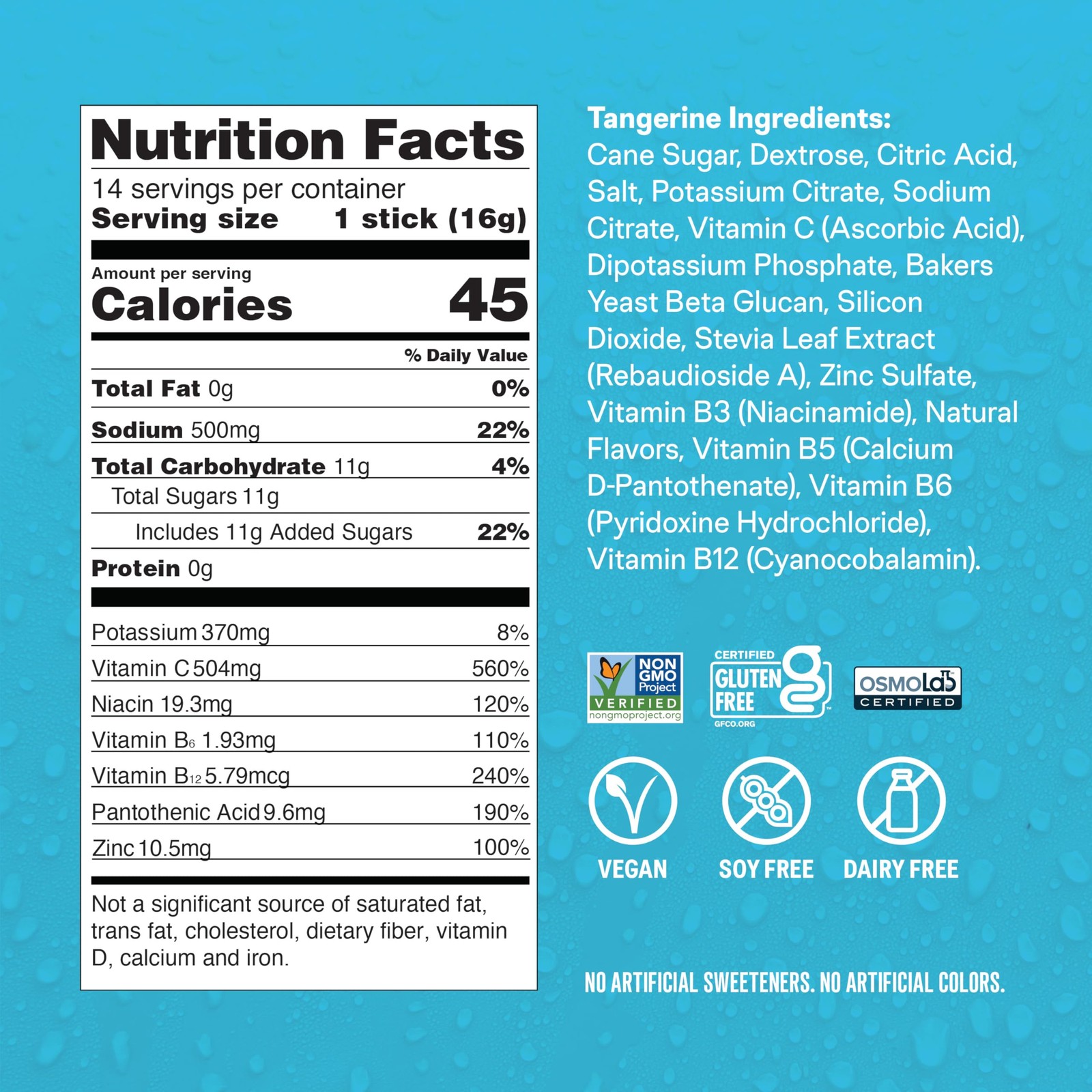 Liquid I.V. Hydration Multiplier +Immune Support – Tangerine (14 Servings)