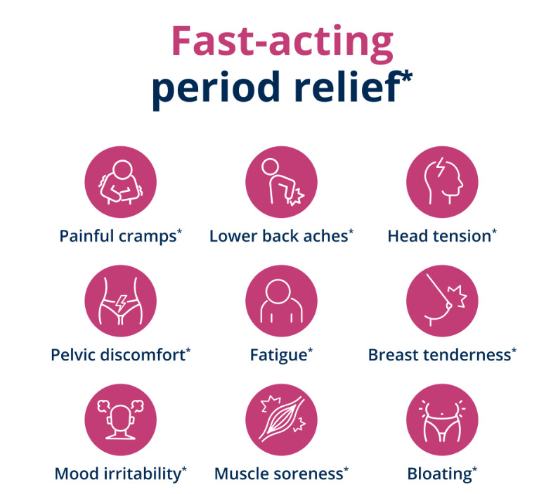 Metagenics Women’s Health Her Wellness Rapid Period Relief 20 Soft Gels