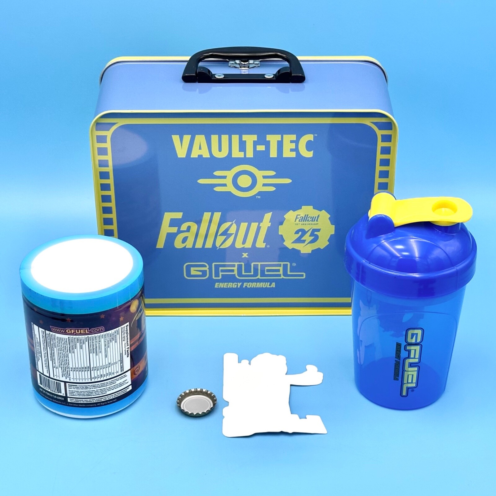 G Fuel Attack on Titan! Spinal Fluid Collector’s Box Metal Shaker Cup + Stickers
