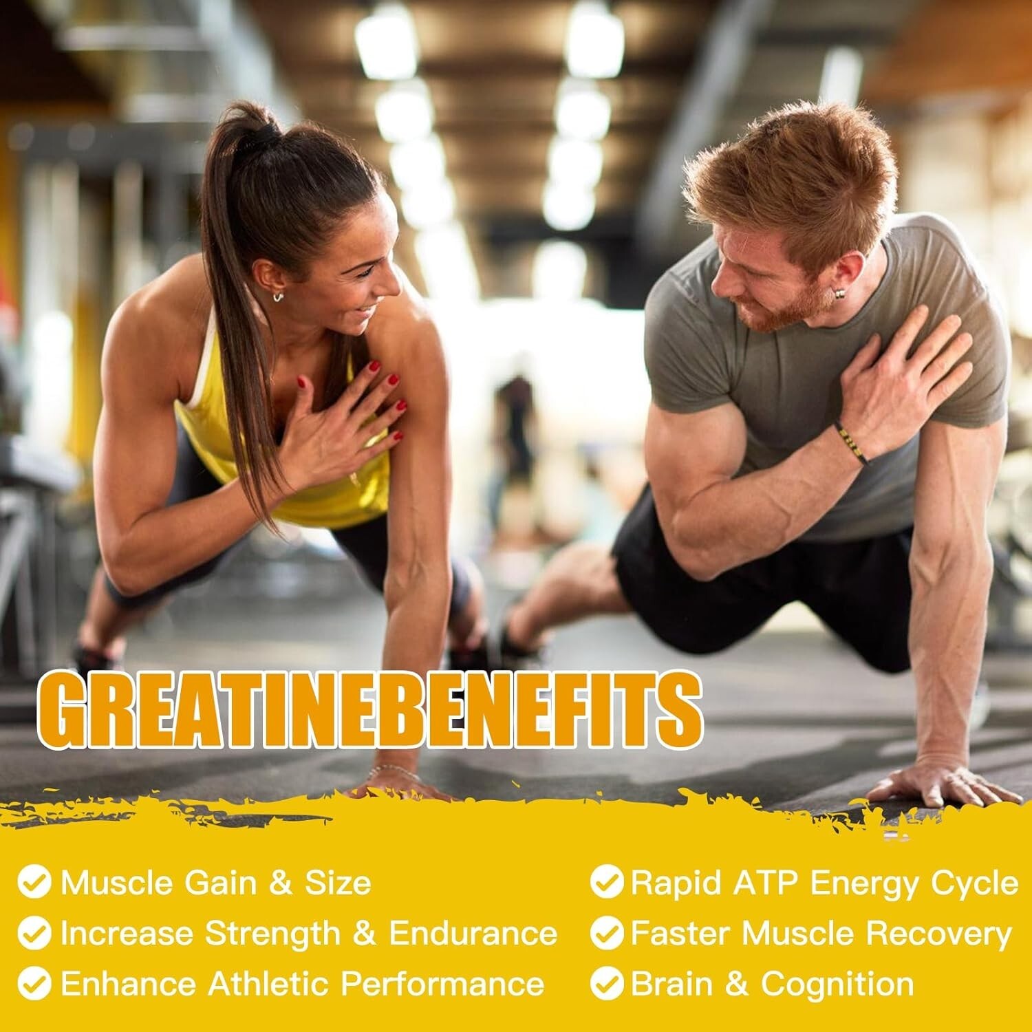 ElevateLife Creatine Monohydrate Gummies 5000mg for Men & Women Chewable 90