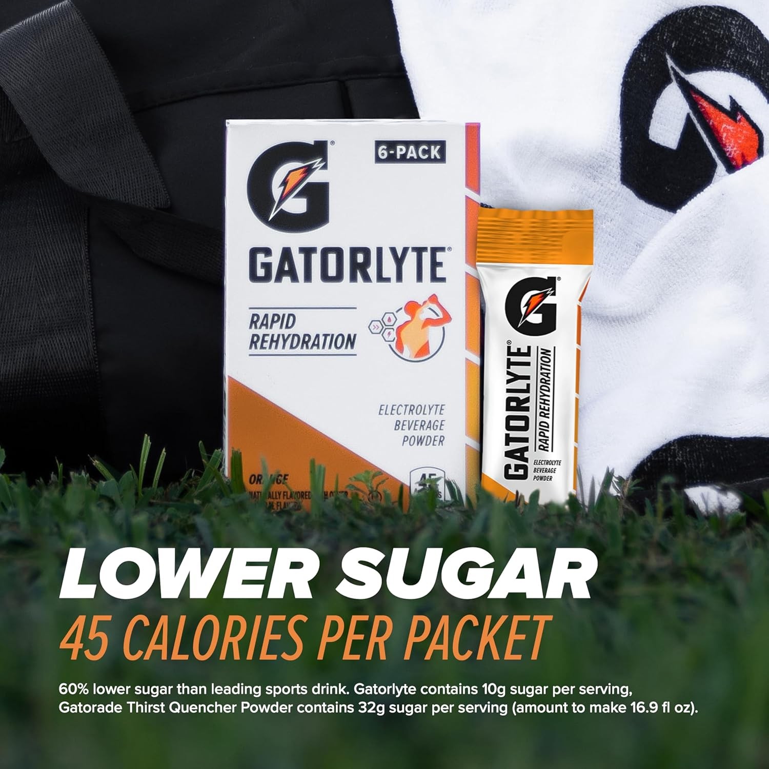 Gatorlyte Rapid Rehydration Electrolyte Beverage, 1.06 Pound (Pack of 18)