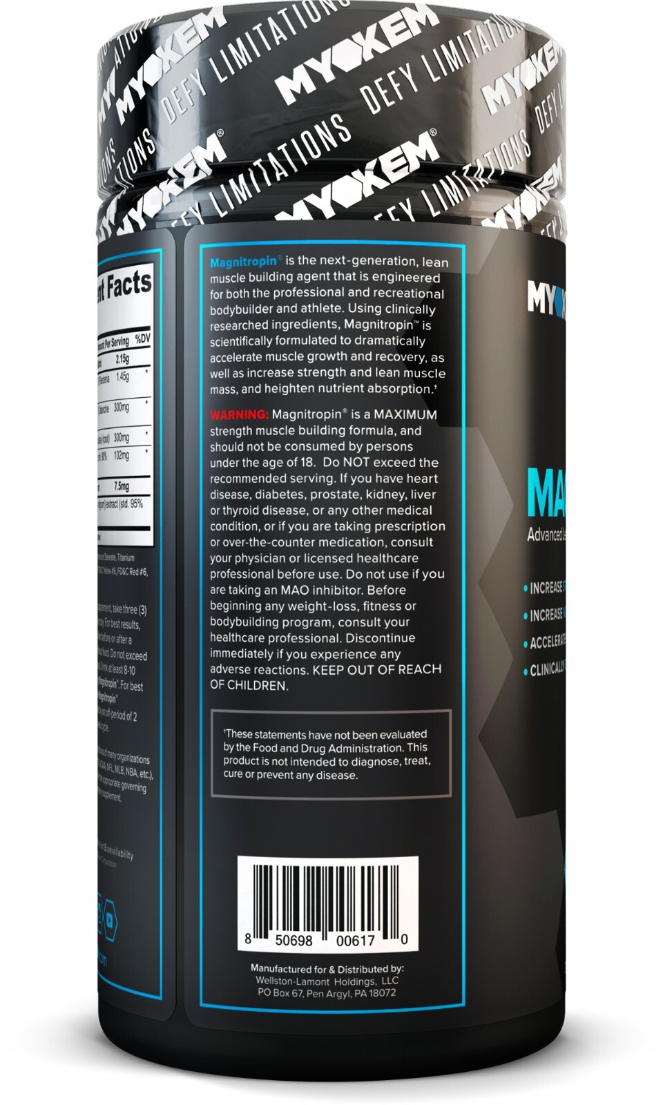 Myokem Magnitropin: Hardcore Muscle Mass Accelerator & Testosterone Booster