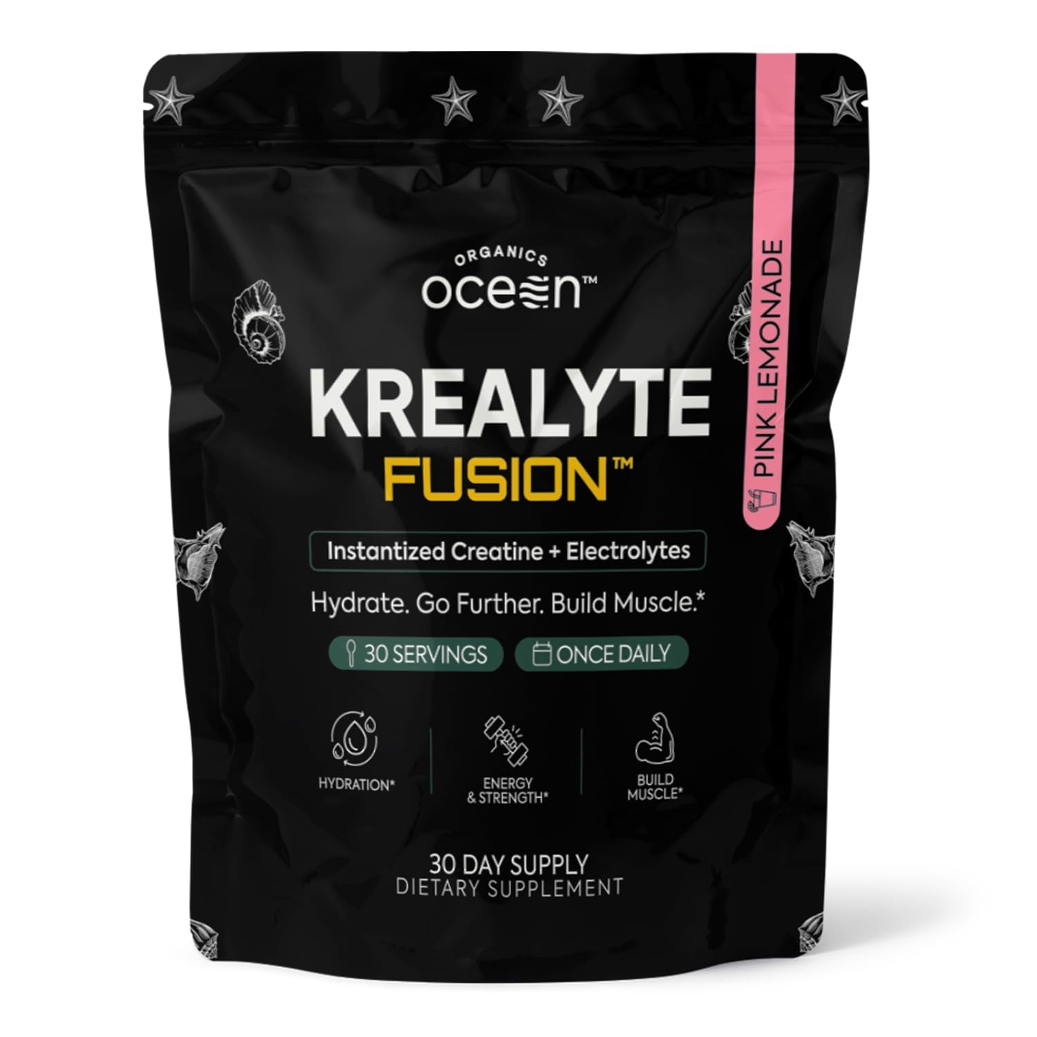 Instantized Creatine Monohydrate Powder with Electrolytes – Muscle Support, 30