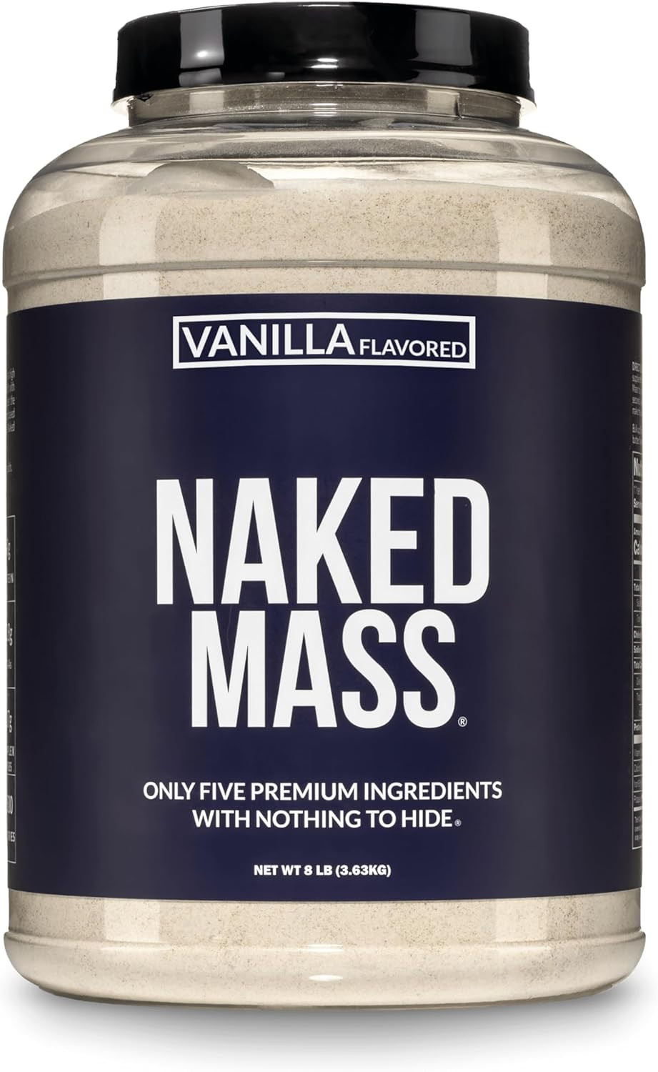 Vanilla Mass – All Natural Vanilla Weight Gainer Protein Powder – 8Lb Bulk, NSF
