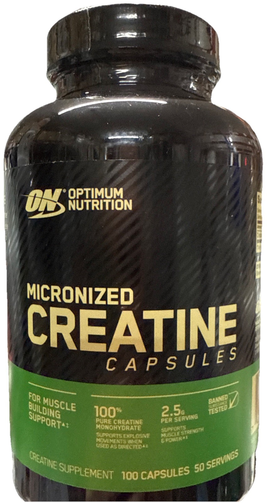 Optimum Nutrition Micronized Creatine – 100 Capsules