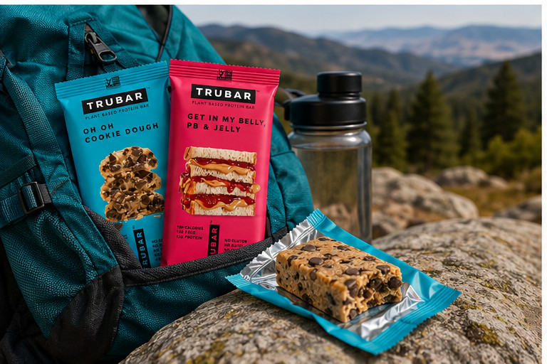 TRUBAR Plant Based Protein Bar Variety Pack Cookie Dough PB & Jelly 16 Bars