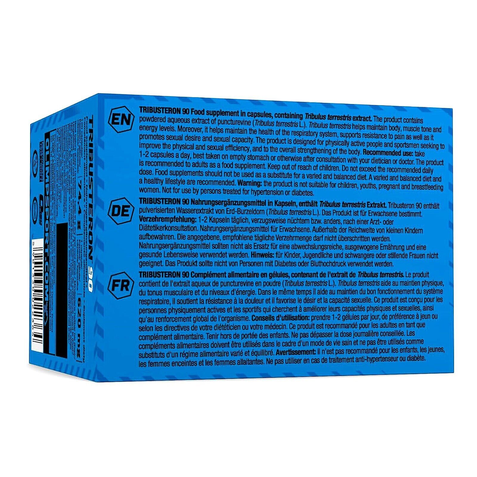 TRIBUSTERON 90 – TRIBULUS TERRESTRIS – 120-240 CAPS – Testosteron Booster–Libido