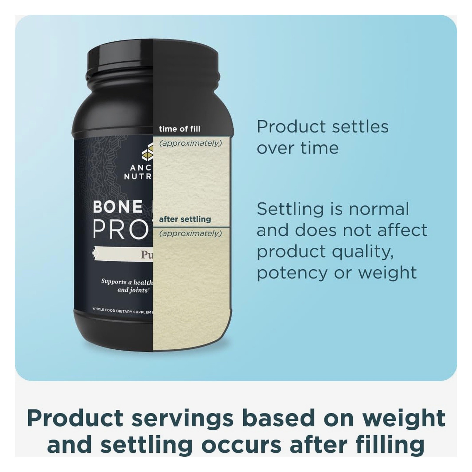 Ancient Nutrition Bone Broth Protein Powder 20g Collagen 40 Servi