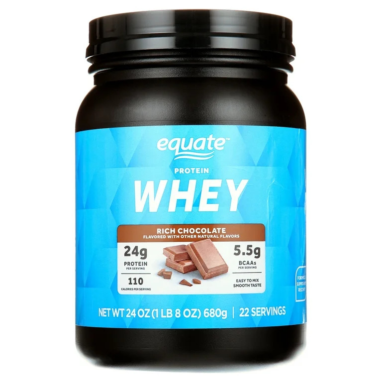 Equate Whey Protein Powder, Rich Chocolate, 24 oz