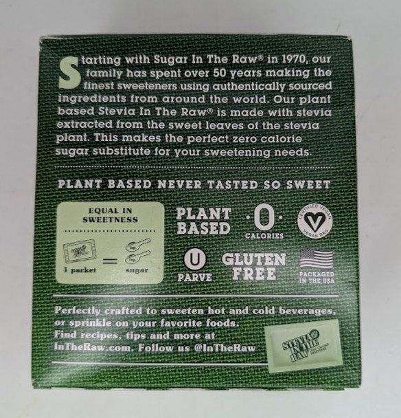 Stevia In The Raw Sweetener Packets, 200 Ct Box, 200 Count (Pack of 1)