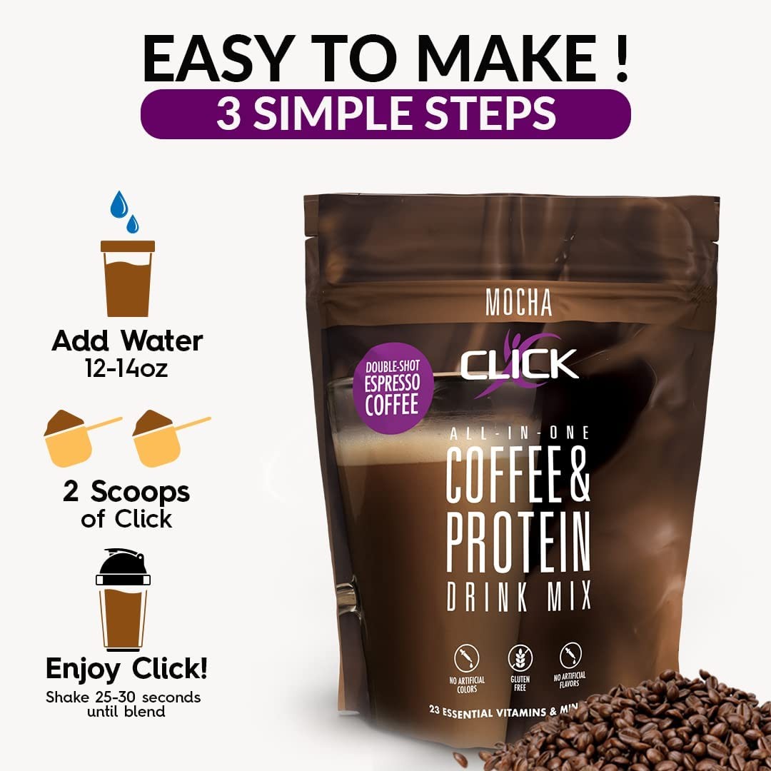 Click Coffee & Protein Powder Bag – Mocha
