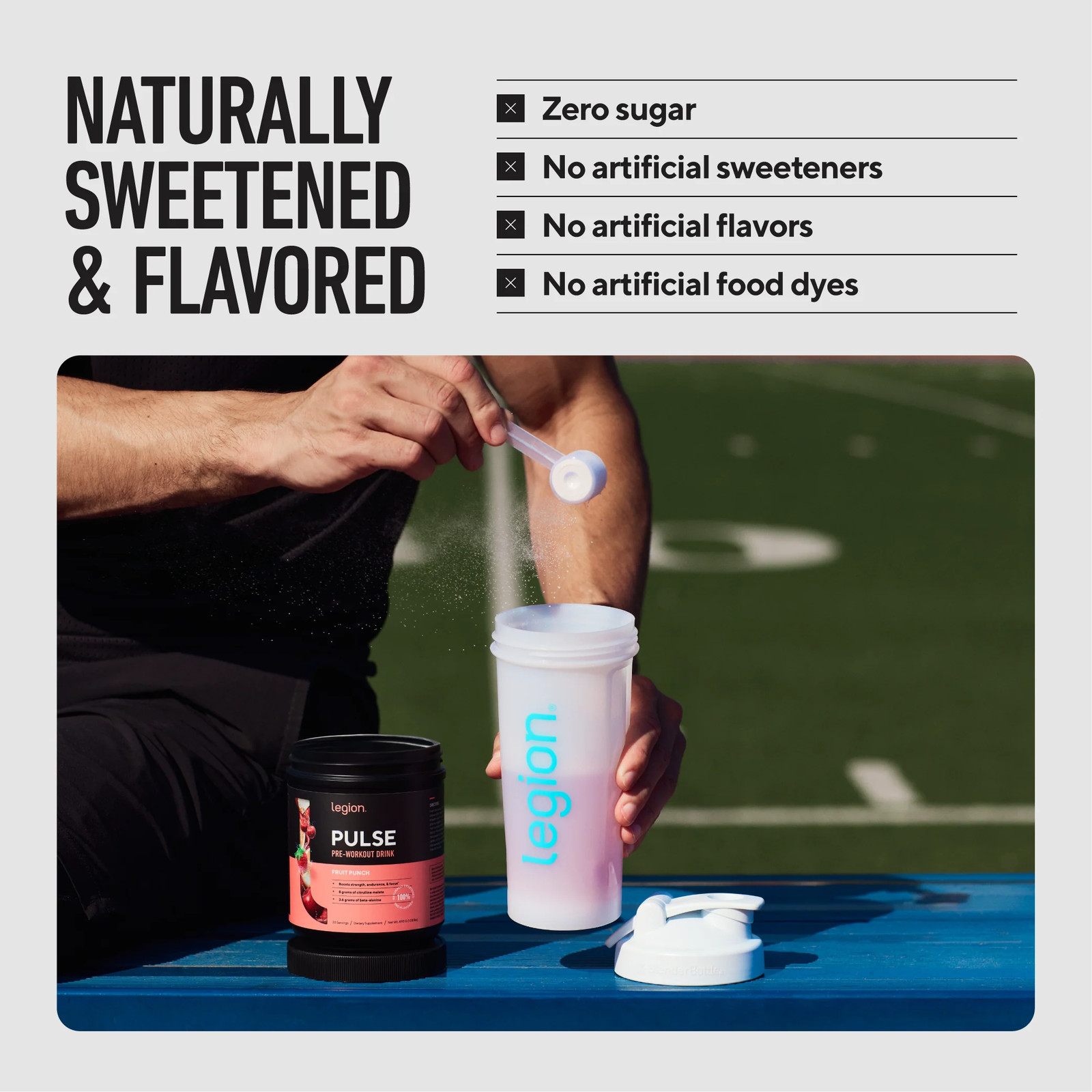 Pulse Pre-Workout Supplement Naturally Sweetened And Flavored
