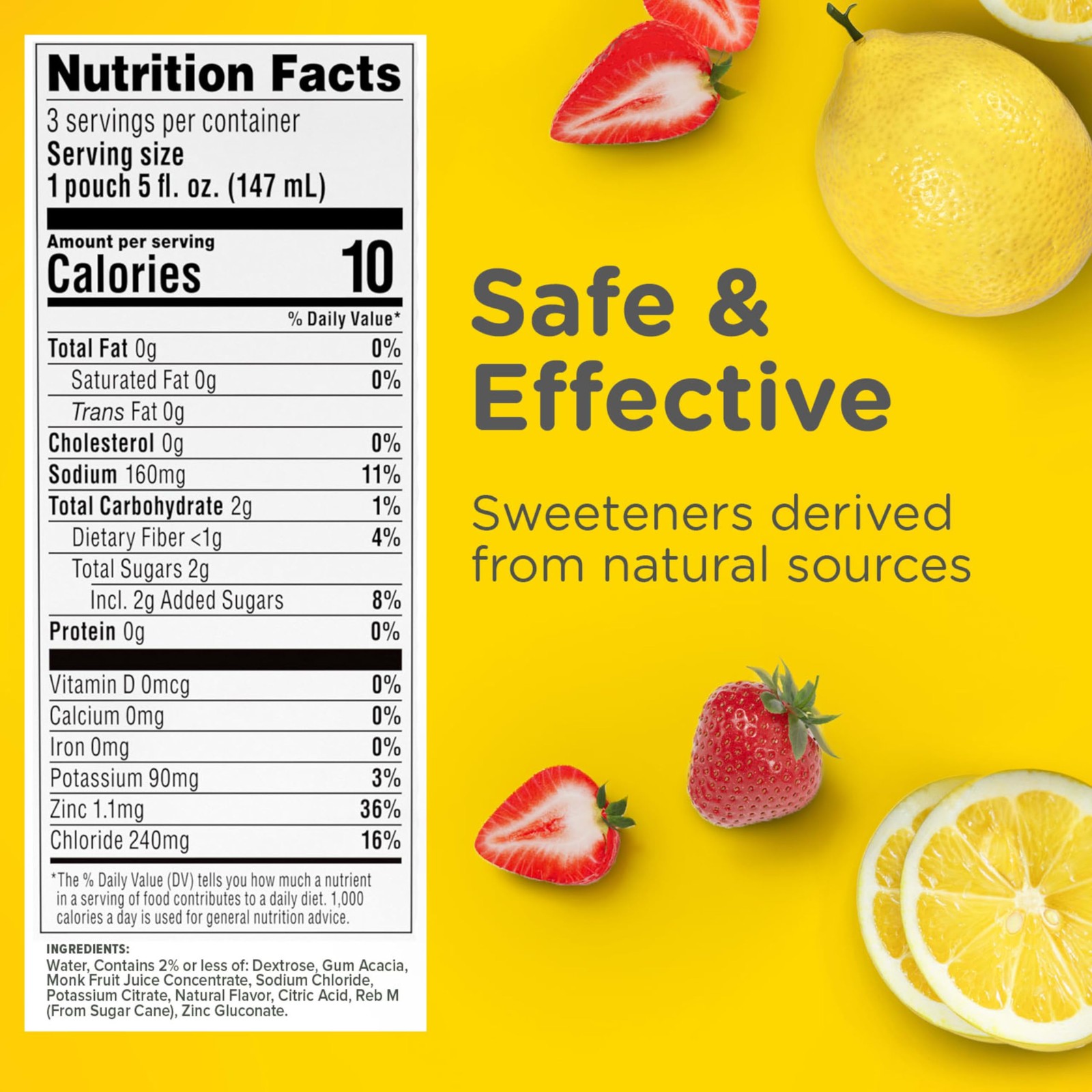 Zarbee’s Triple Action Hydration Electrolyte Drink 5 Fl Oz (Pack of 3), N/a