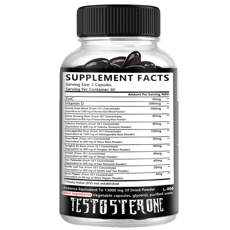 Testosteron Booster, Men’s Support and Enhancement of Natural Stamina, Vitality