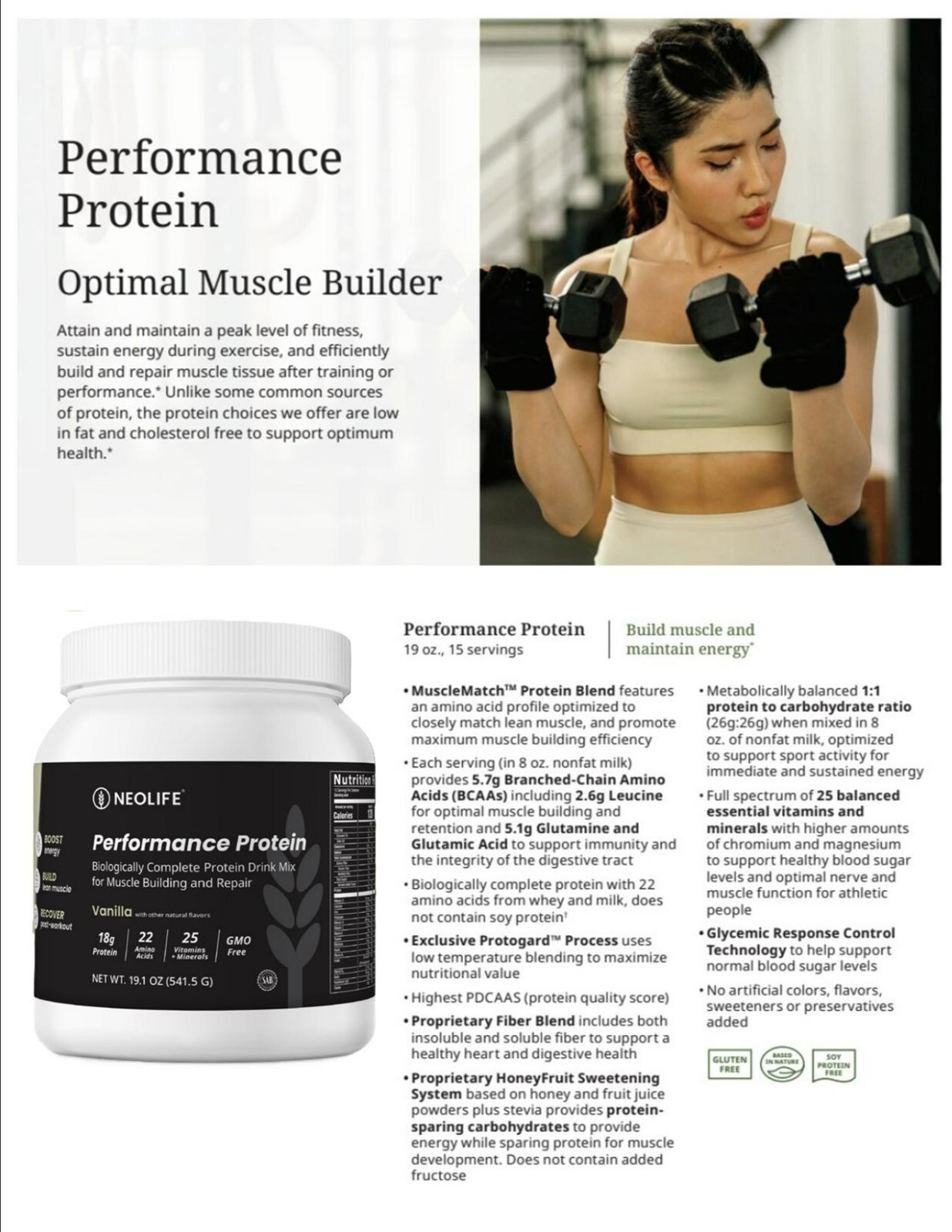 Performance Protein by NeoLife | Complete Protein For Muscle Building & Repair