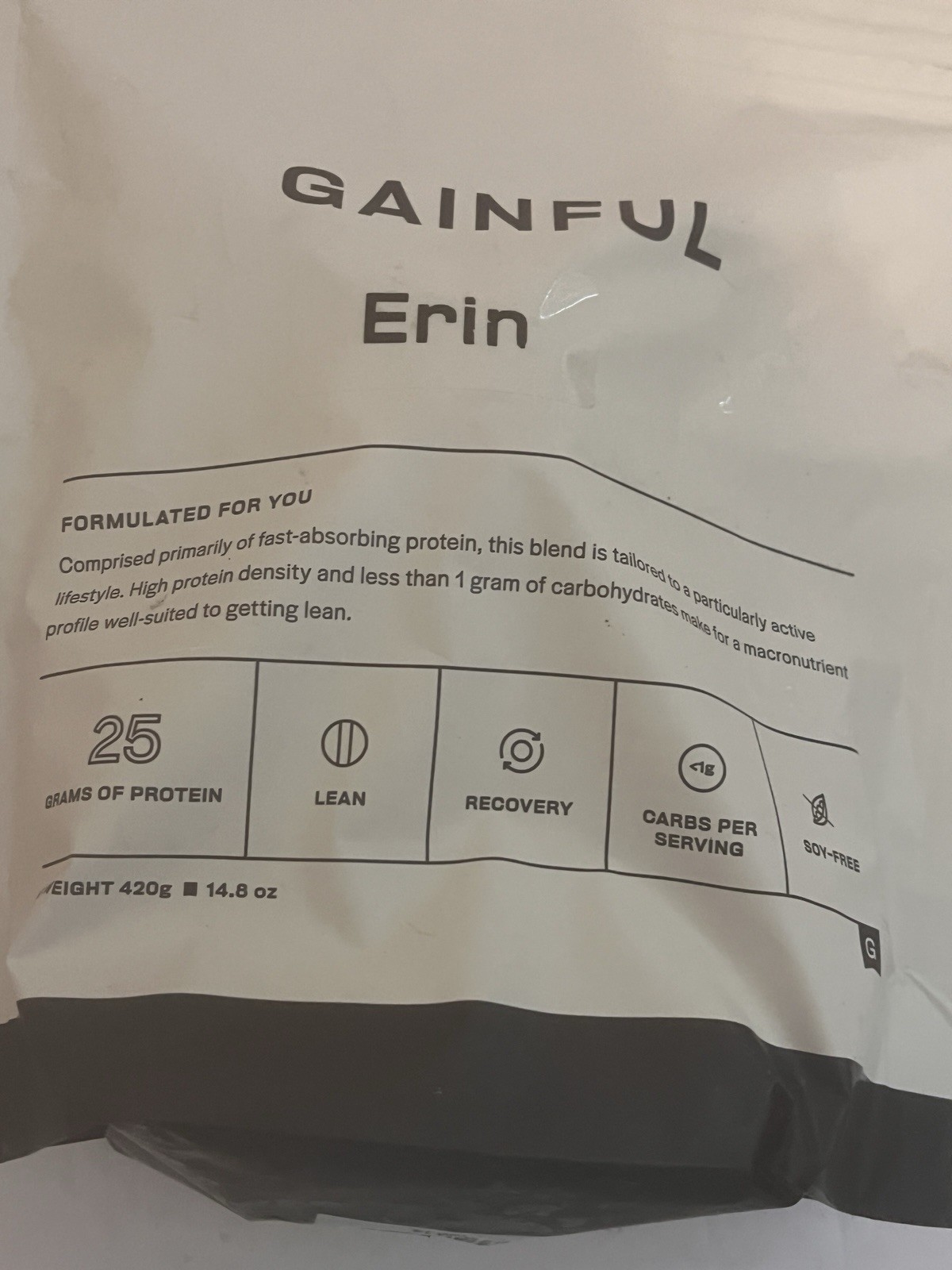 Gainful Bag of Pea Protein- single bag, Gluten Free, Sugar Free, Soy Free,