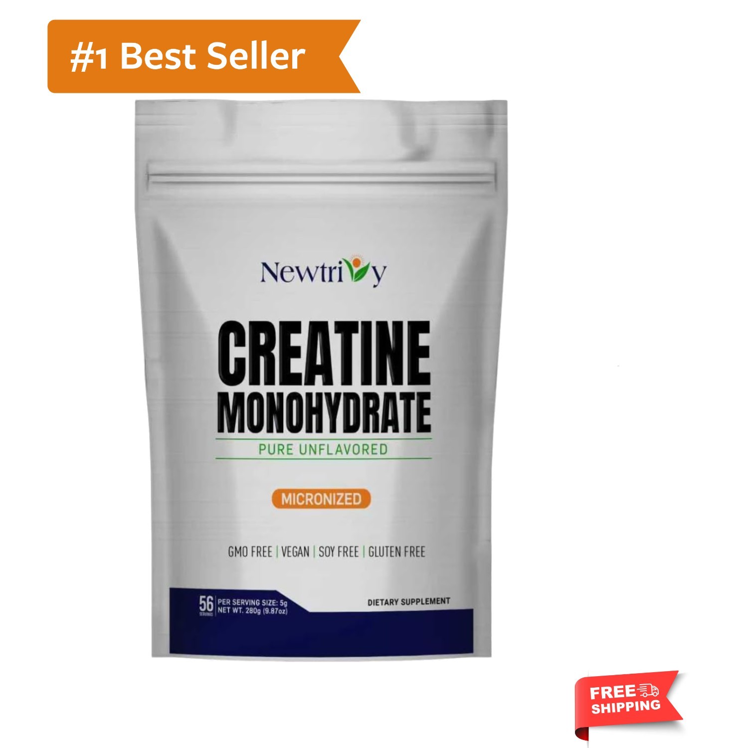 Creatine Monohydrate,Micronized, Pure,Unflavored,280g 9.8oz