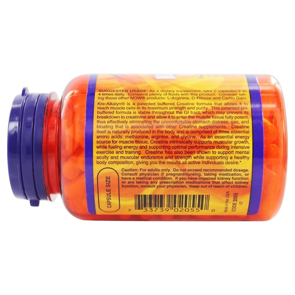 NOW Foods Kre-Alkalyn Creatine, 120 Capsules
