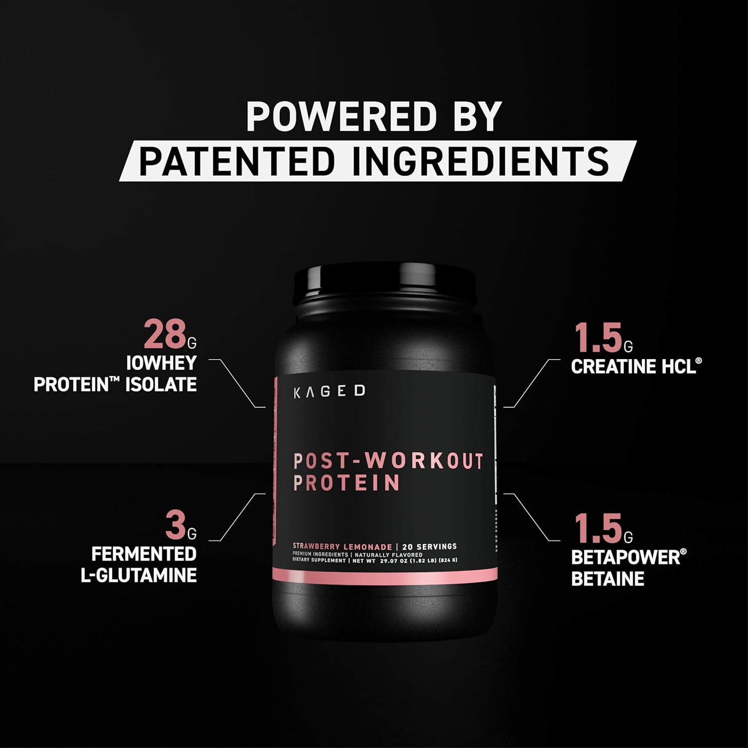 Post Workout Protein Powder | Re- | 28G Whey Protein with Creatine, Glutamine &