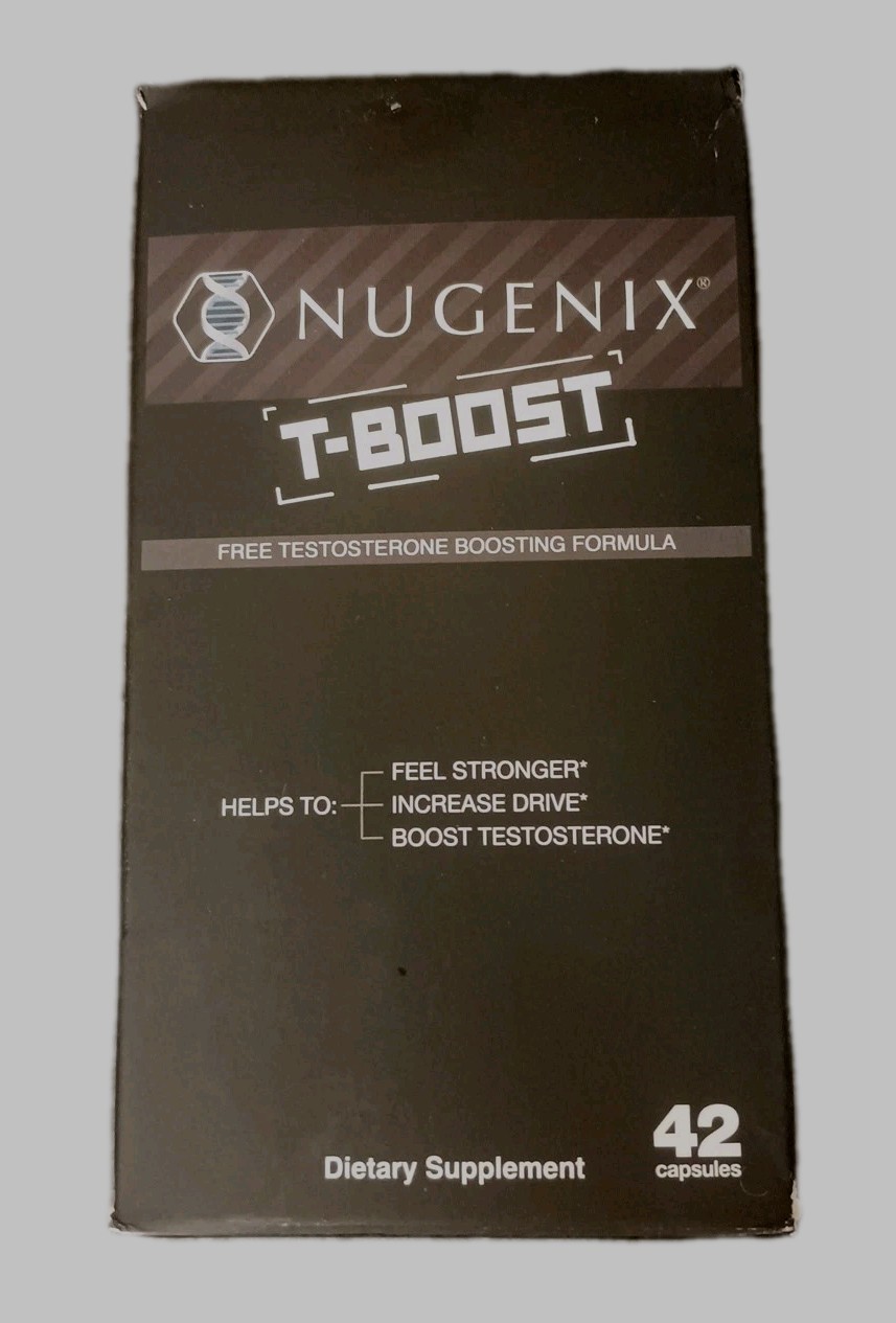 Nugenix T Boost Testosterone Booster 42 Caps Ea Exp: 8/26 New & Sealed