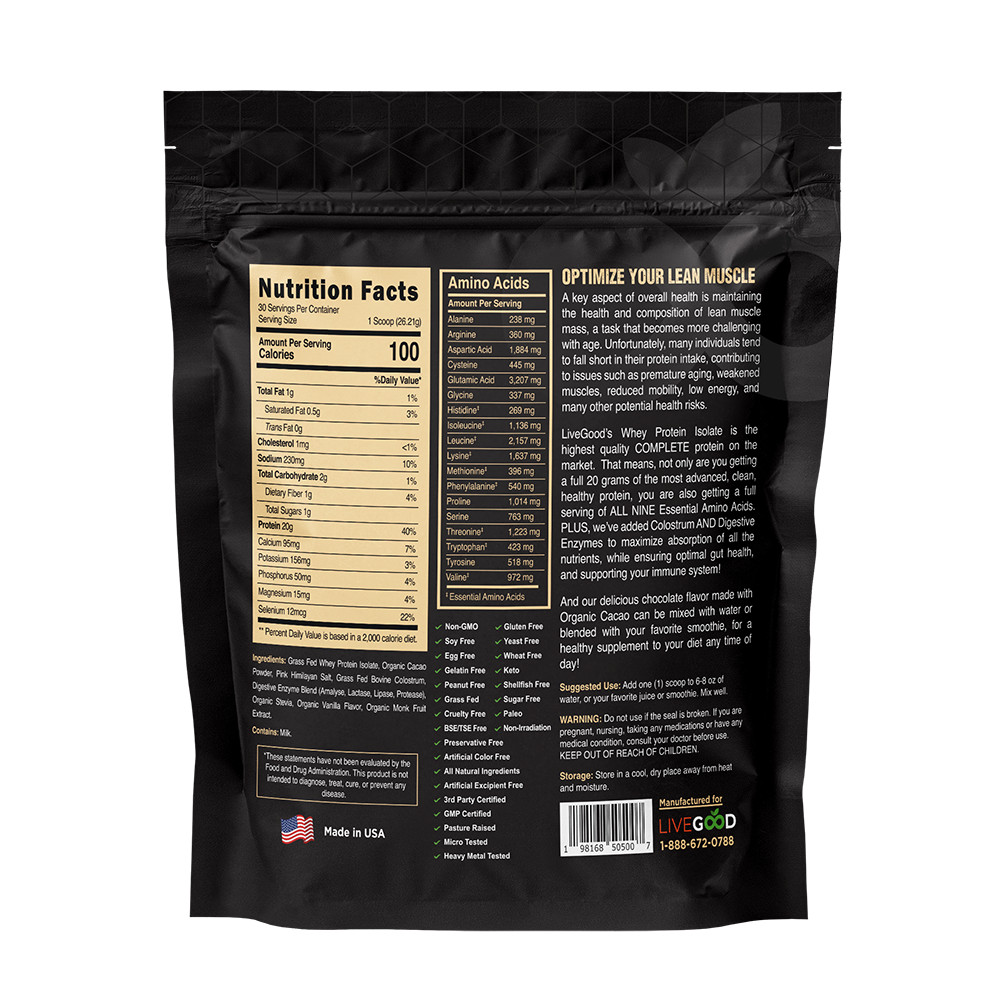 Whey Protein Isolate – With Colostrum