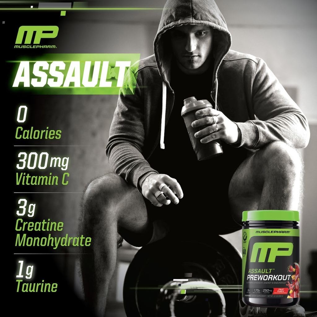 Pre Workout Powder Fruit Punch – 30 Servings, Energy Boost, Strength & Endurance