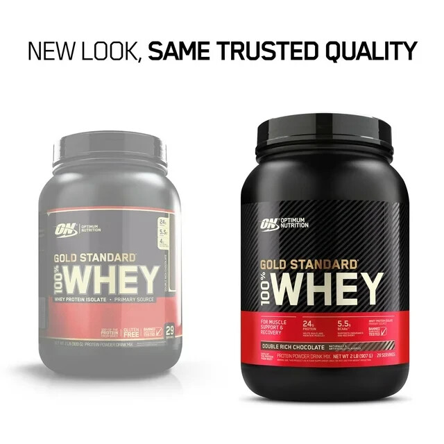 Optimum Nutrition Gold Standard 100% Whey Protein strawberry flavored 900g-2.0lb