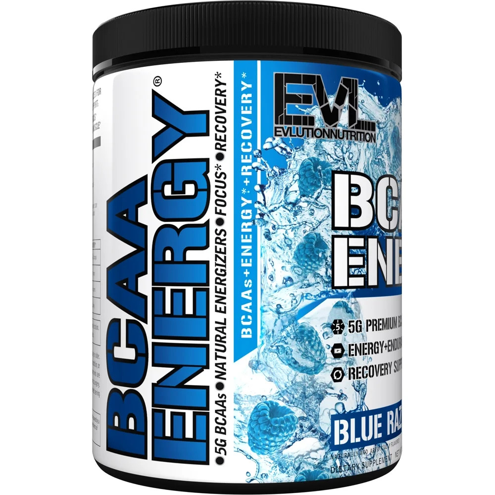 BCAA Energy Powder, 30 Servings, Blue Raz