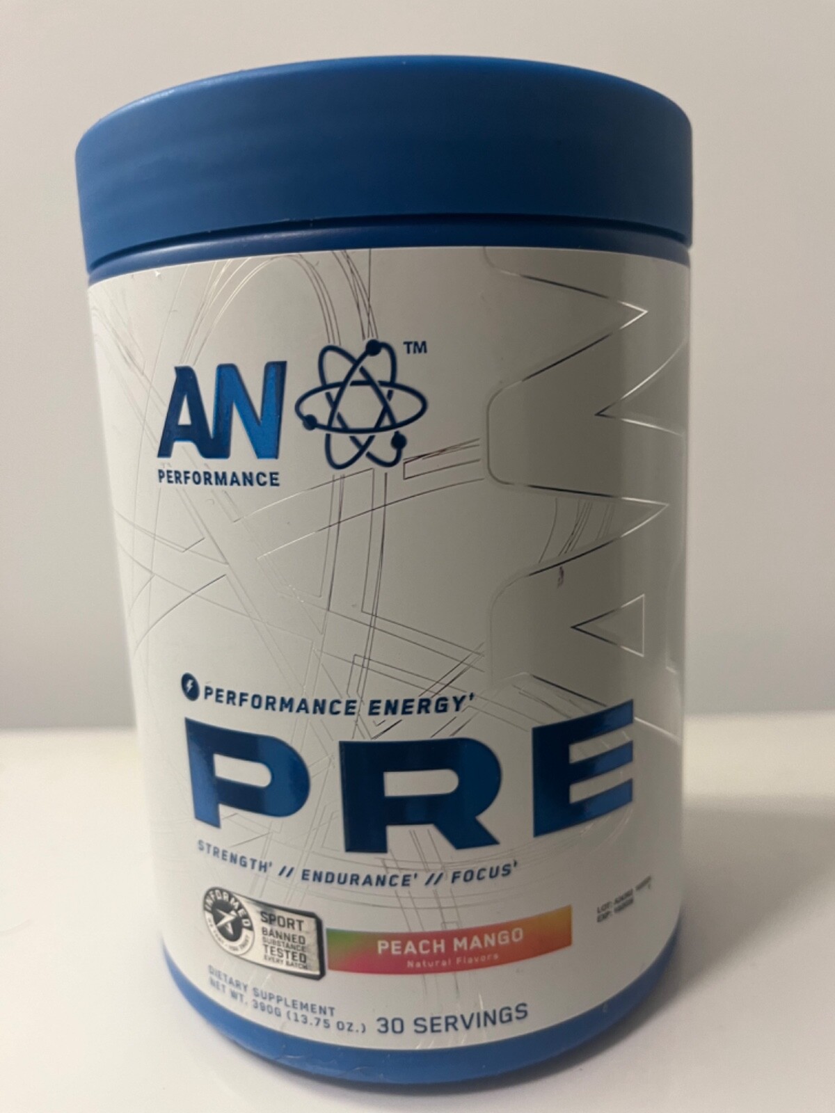 AN Performance – Pre Workout – Peach Mango – 30 Servings
