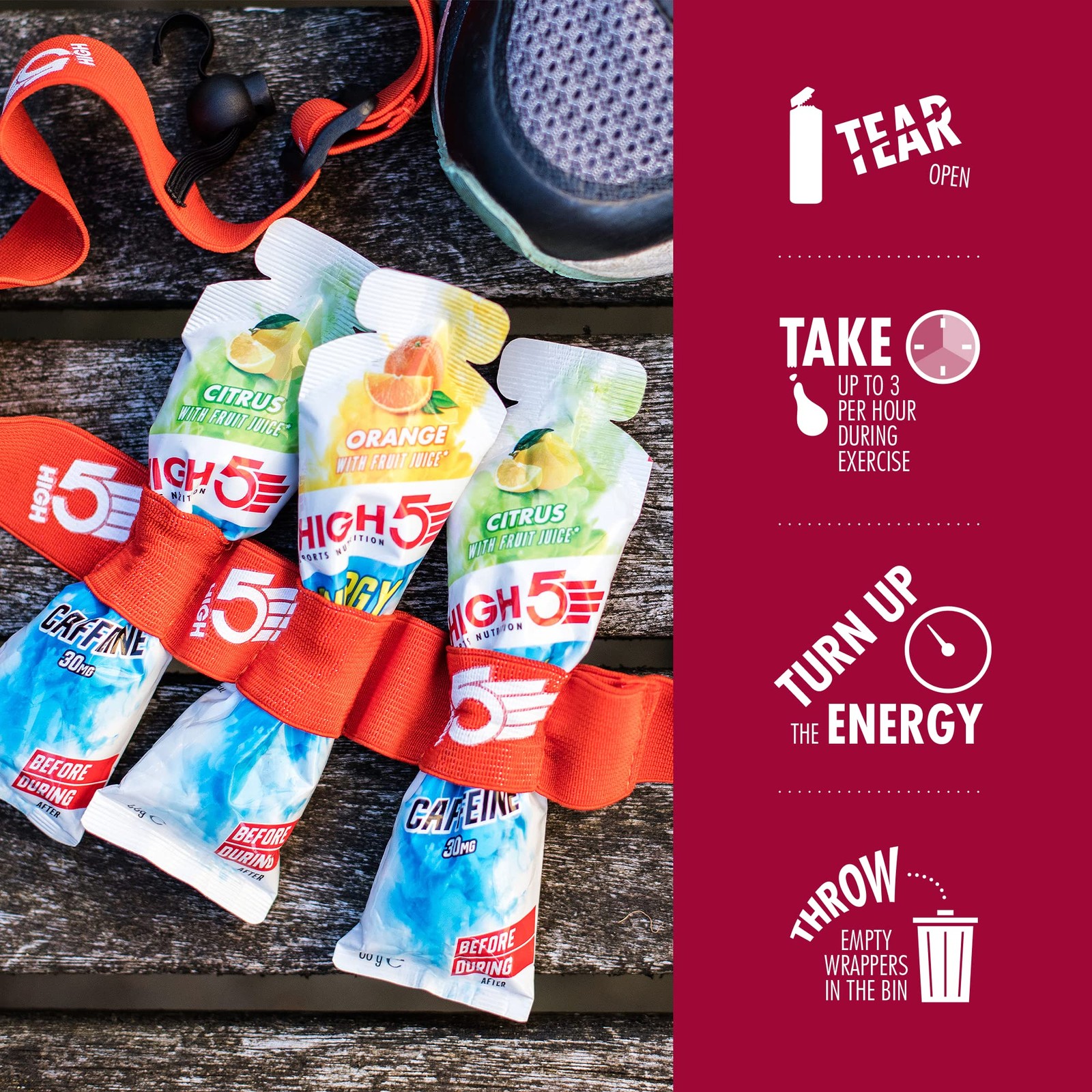 High5 Energy Gel Aqua Liquid Quick Release Energy On The Go From Natural Fruit