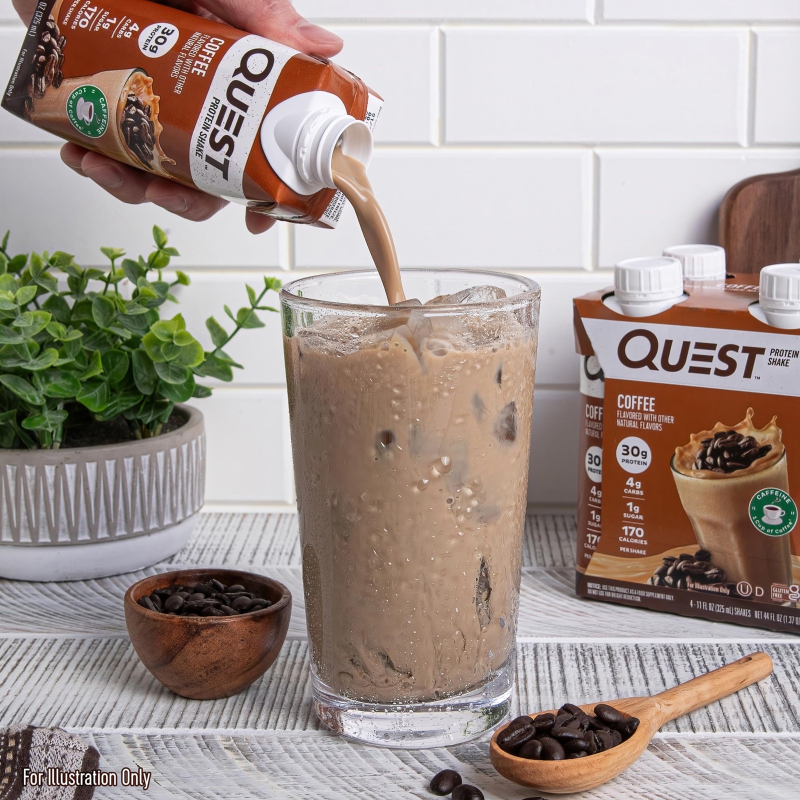 Quest Nutrition Ready to Drink Coffee Protein Shake, 132 Fl Oz (Pack of 1)