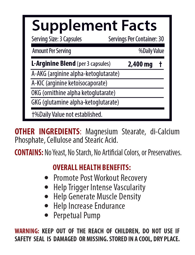 Memory supplement – NITRIC OXIDE 2400mg – immune support vitamins organic – 2 B