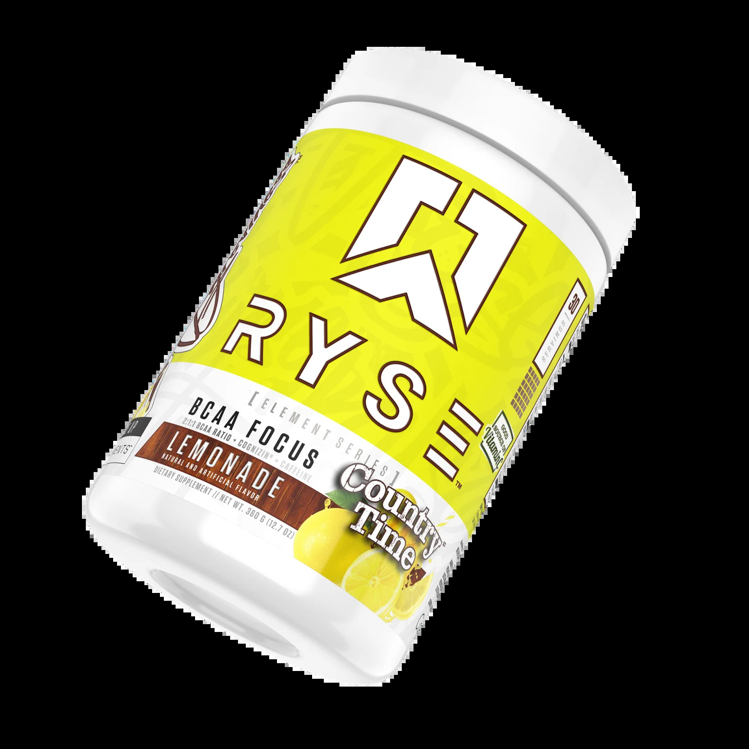 RYSE Supplements Element BCAA Focus, Country Time Lemonade, 30 Servings