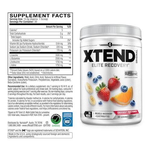 BCAA Powder 7g Branched Chain Amino Acids Electrolytes Muscle Recovery Sugar