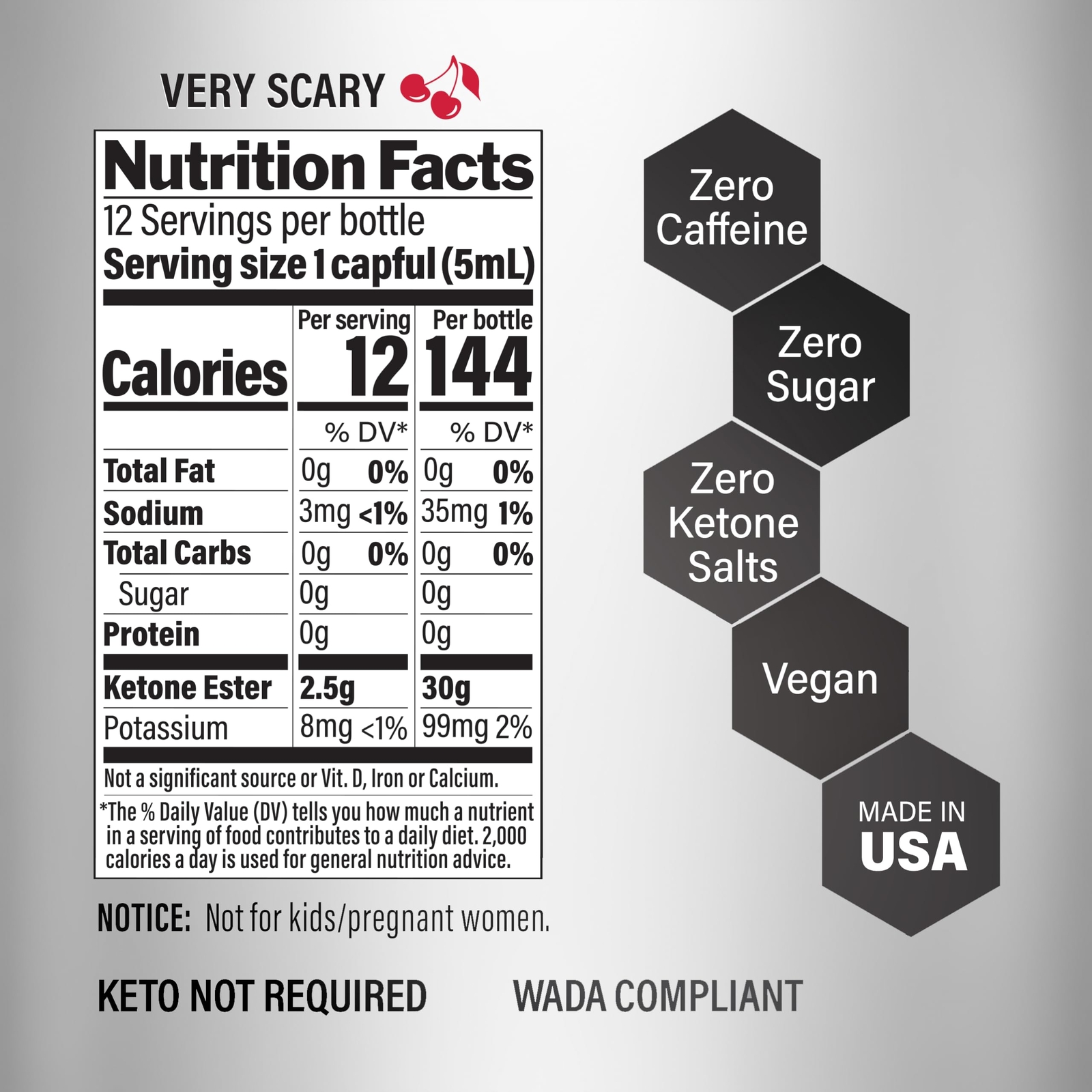 KetoneAid Ke4 Ketone Ester Concentrate | Not a Ketone Salt No Sugar No Caffei…