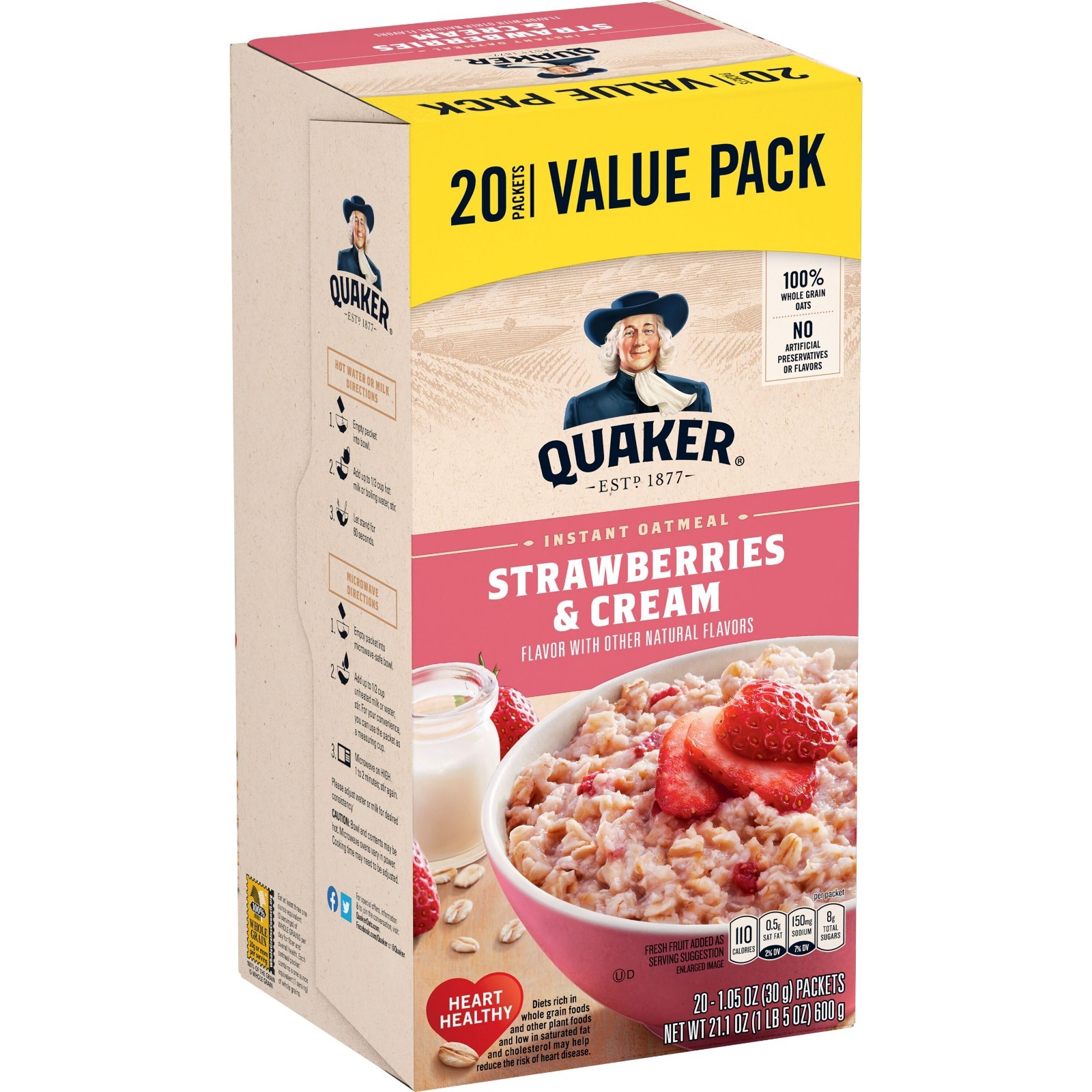 Muscle Milk Genuine Protein Powder, Chocolate, 1.93 Pound, 12 Servings + Quaker
